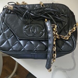 Black Quilted Leather Bag